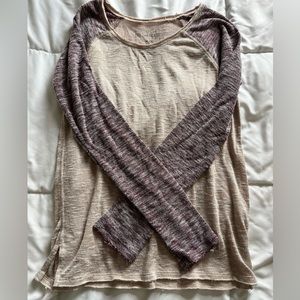 Free People We The Free Long Sleeve Baseball Tee Size M